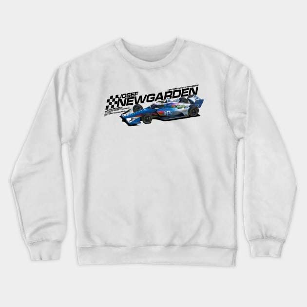 Josef Newgarden 2022 alt (black) Crewneck Sweatshirt by Sway Bar Designs